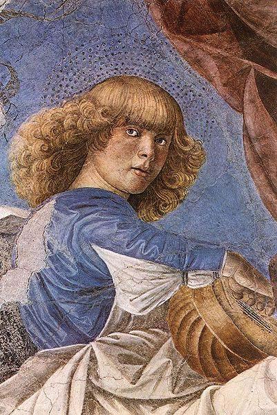 Melozzo da Forli One of Melozzo famous angels from the Basilica dei Santi Apostoli Sweden oil painting art